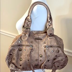 ROXY Gunmetal Rose Shoulder Crossbody Bag